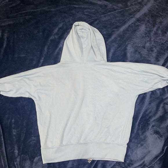 Light Blue Zip Up Hoodie. - Picture 3 of 3